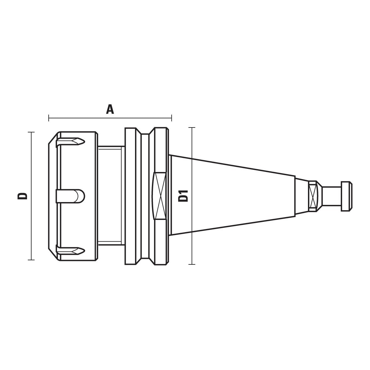Collet Chucks Iso 30 With Flange ظ58 - Sharp Tooling