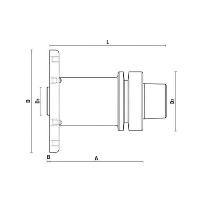 Hsk63 Adapters For Circular Sawblades - Sharp Tooling