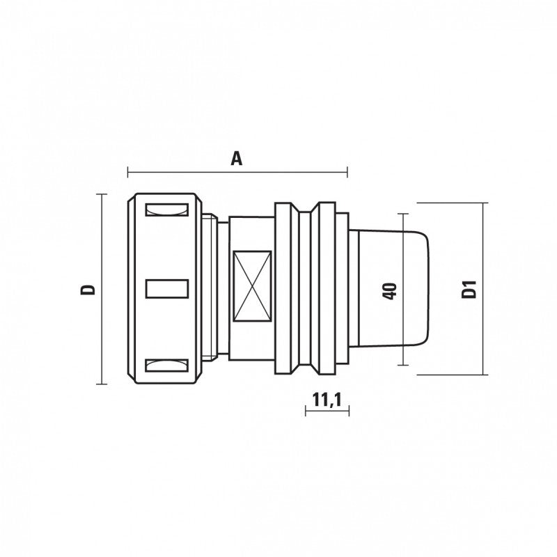 Collet Chucks Hsk-50E With Flange 40 - Sharp Tooling