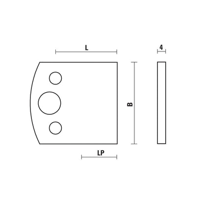 Blank Knives And Limiters In "sp" Steel