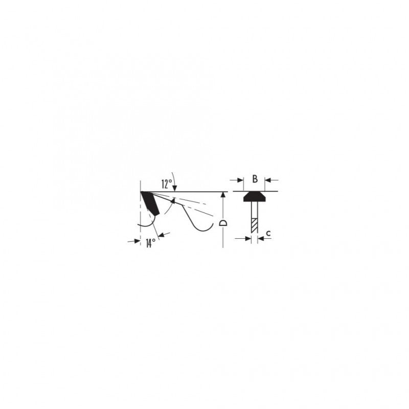 DP groeffrees voor Lamello® Clamex P-verbindingen XAH