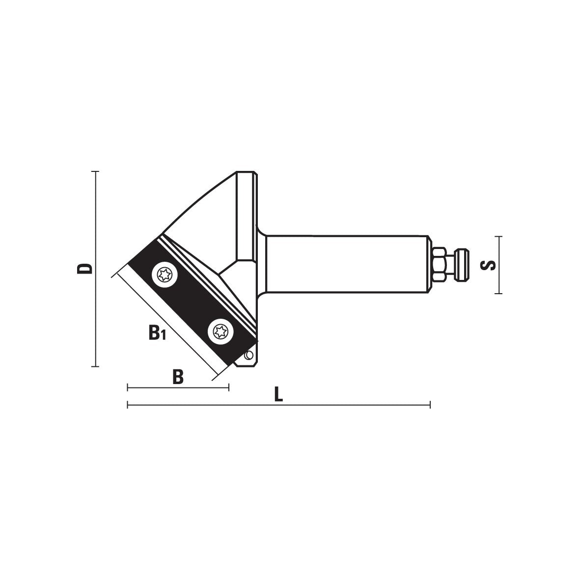 HW Insert V-Groove Router Bits Z1 - Sharp Tooling