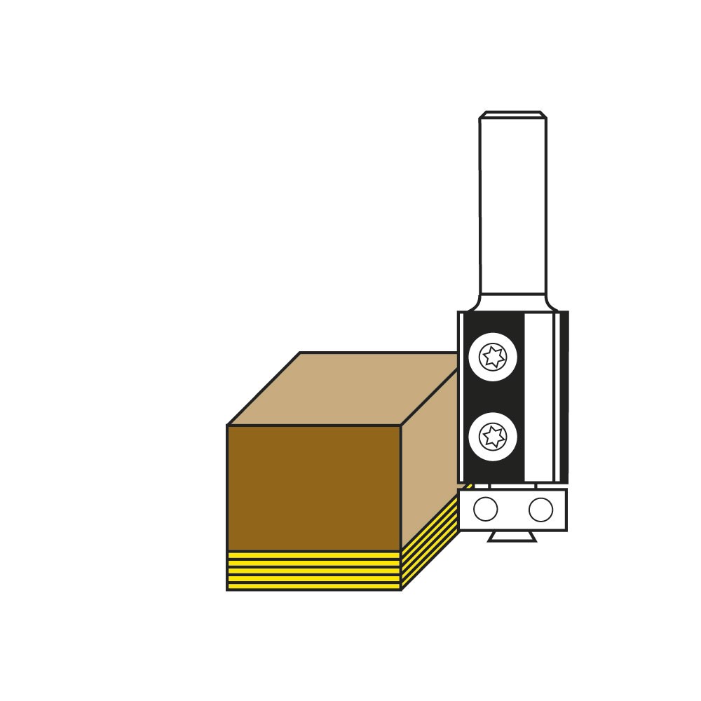 HW Insert Flush Trimming Bits Z2 - Sharp Tooling