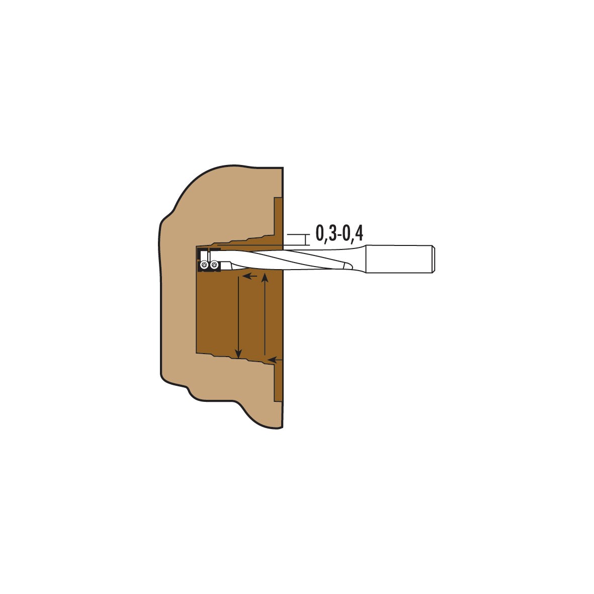 HW Insert Router Bits For Locks Z2 - Sharp Tooling