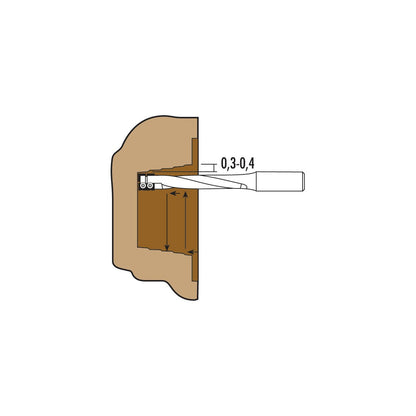 HW Insert Router Bits For Locks Z2 - Sharp Tooling