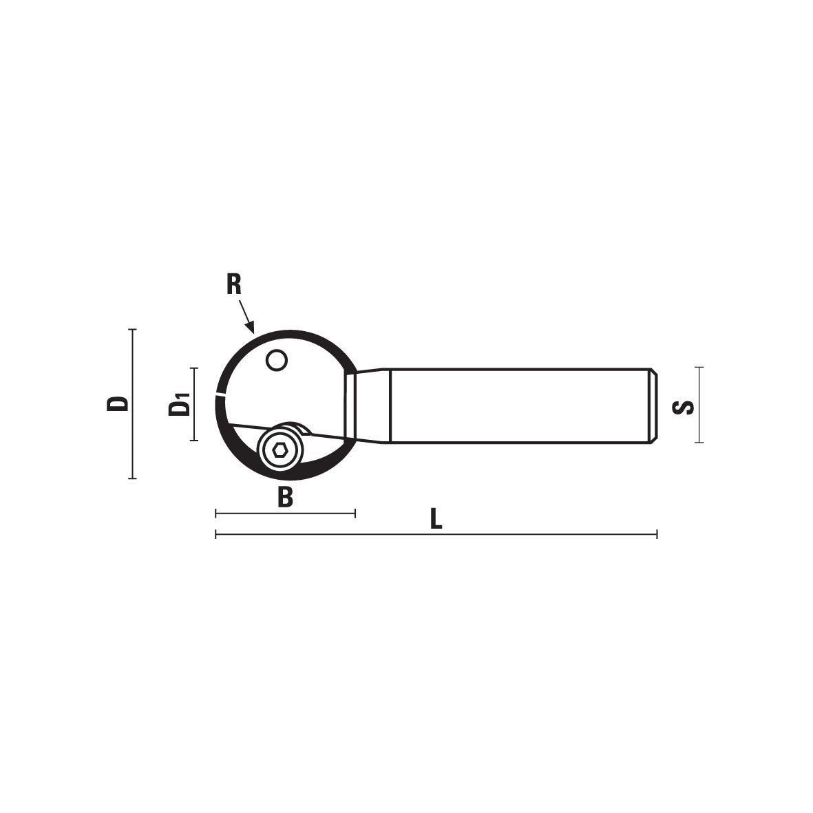 HW Insert Ball Slot Router Bits Z1 - Sharp Tooling