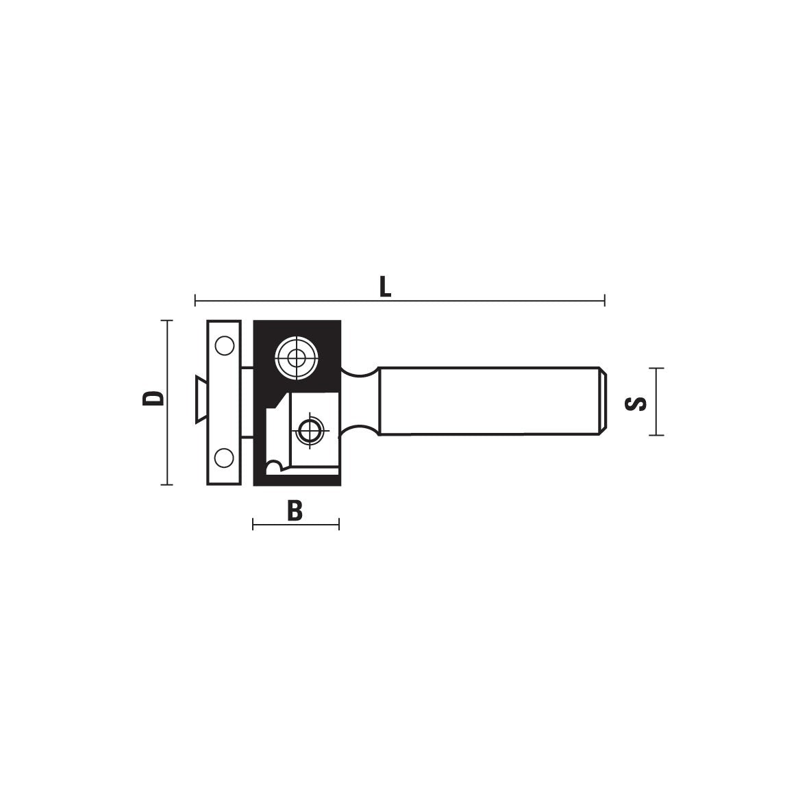 HW Insert Flush Trim Bits With Ball Bearing Guide Z2 - Sharp Tooling