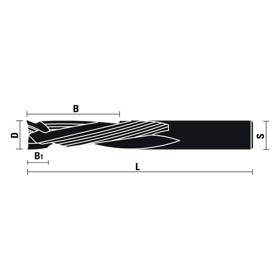 Solid Carbide Mortise Compression Z3+3 - Sharp Tooling