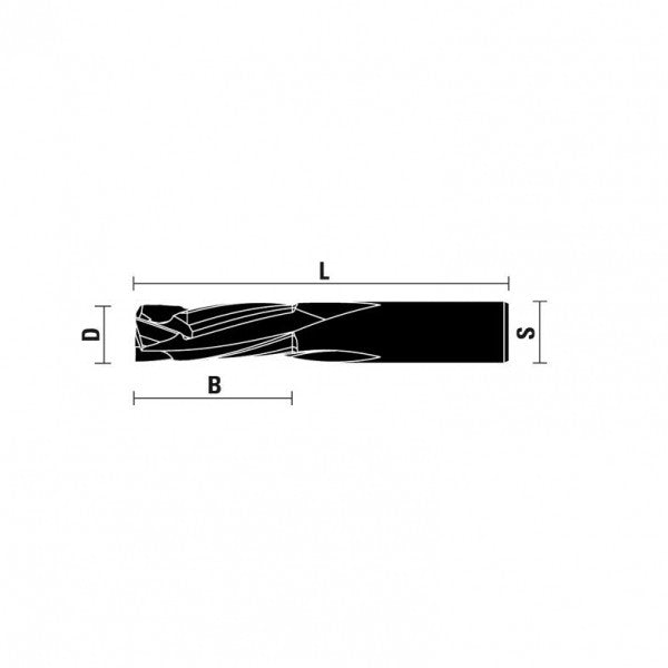 Solid Carbide Compression Cutters Z3+3 - Sharp Tooling