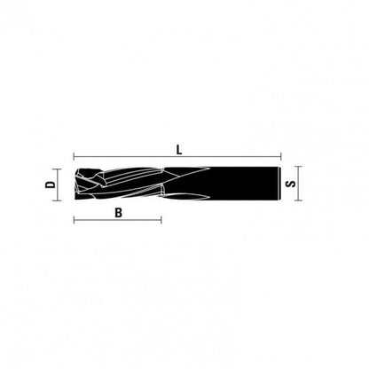 Solid Carbide Compression Cutters Z3+3 - Sharp Tooling