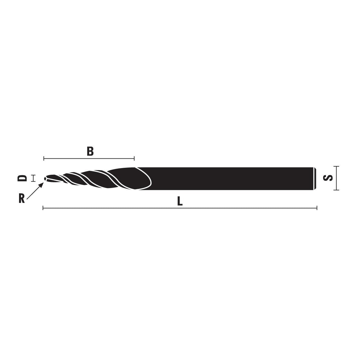 Solid Carbide Tapered Ball Nose Spiral Bits Z3 - Sharp Tooling