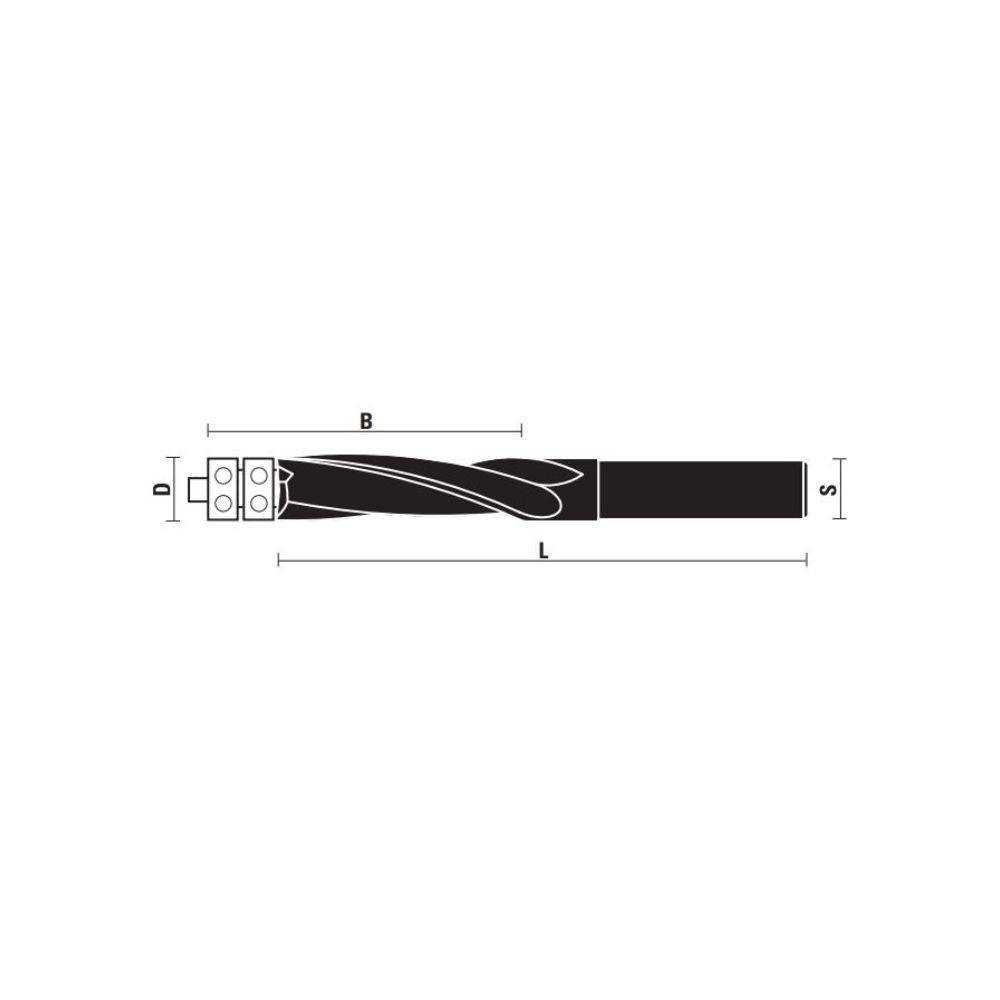 Hm Flush Trim Bits With Double Ball Bearings Z2 - Sharp Tooling