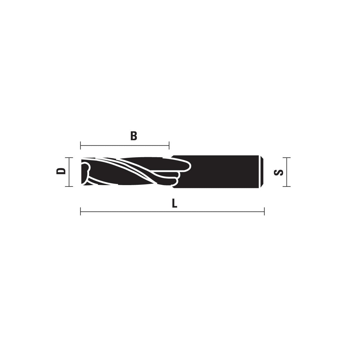 Solid Carbide Spiral Cutters S1/4 Finish Style Upcut Z2 - Sharp Tooling