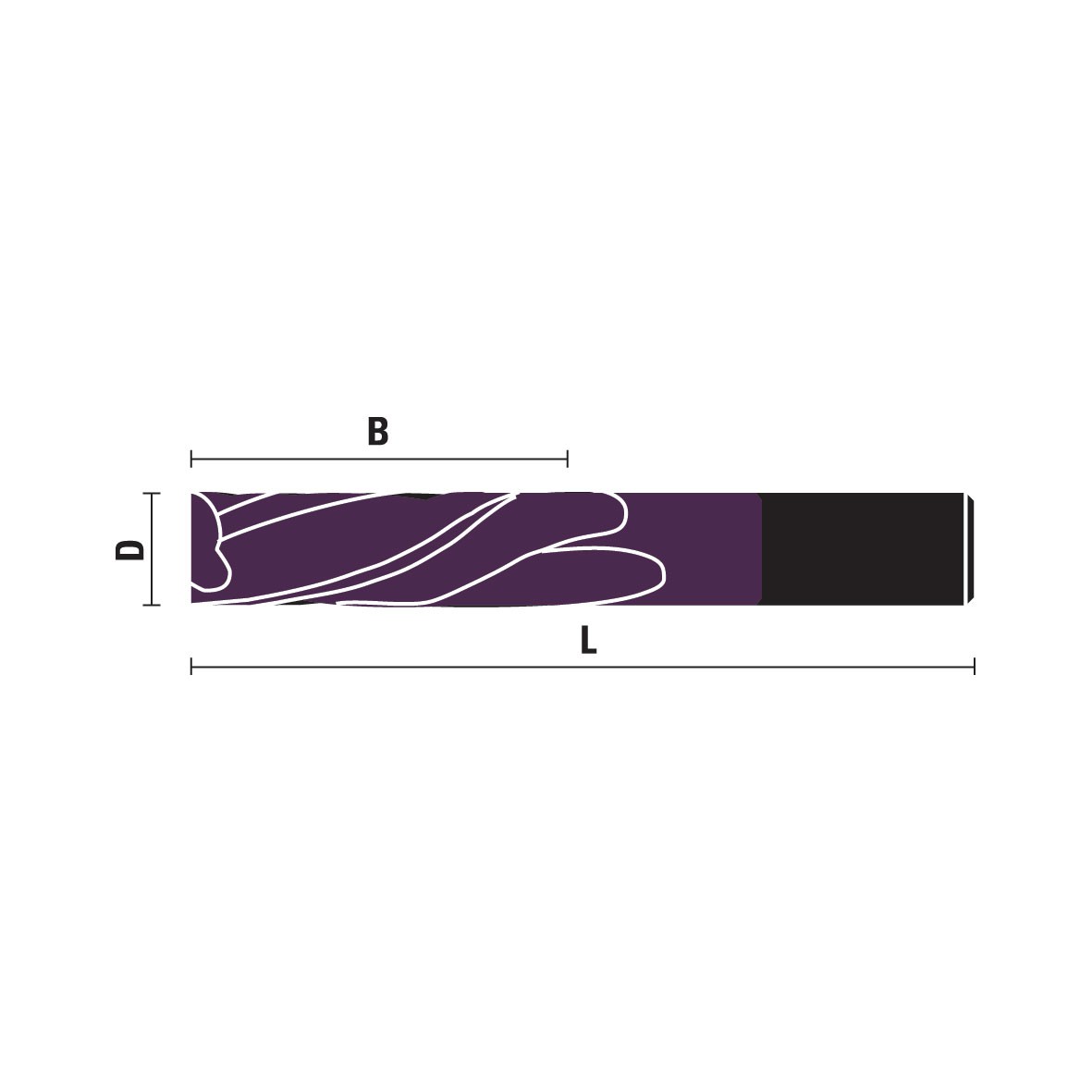 Solid Carbide Spiral Cutter Downcut Finish Style Z2 Kleindia® Coated - Sharp Tooling