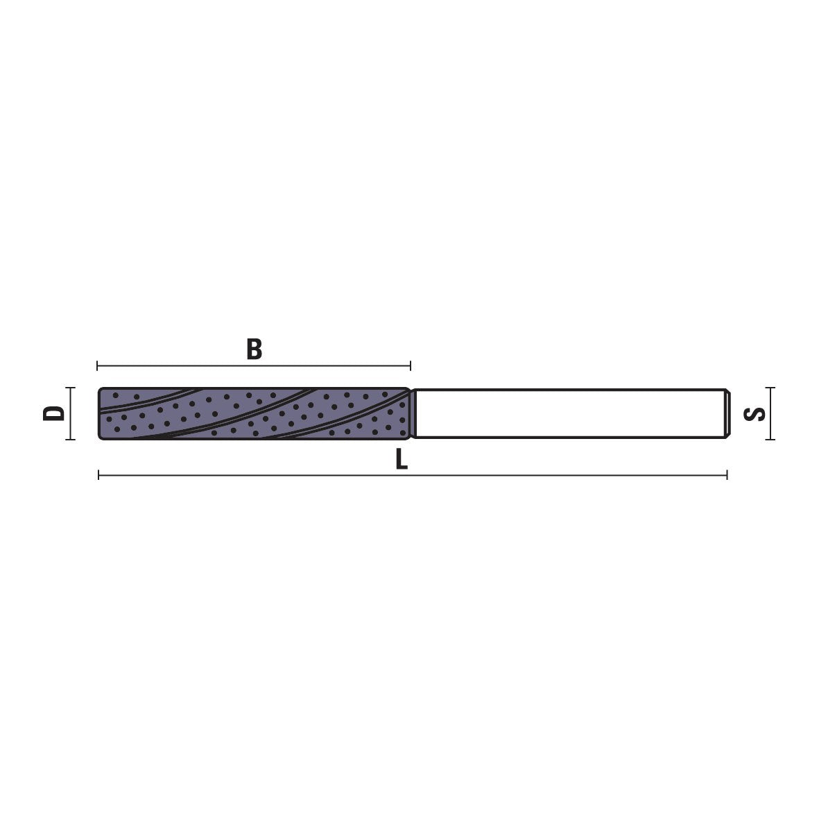 VHM Downcut Spiral Cutter With Diamond Grit Coating - Sharp Tooling