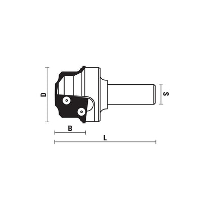 HW Insert Router Bits For Cabinet Doors Z2 - Sharp Tooling