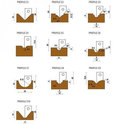 HW Insert Router Bits For Decoration And Engraving Z1 - Sharp Tooling