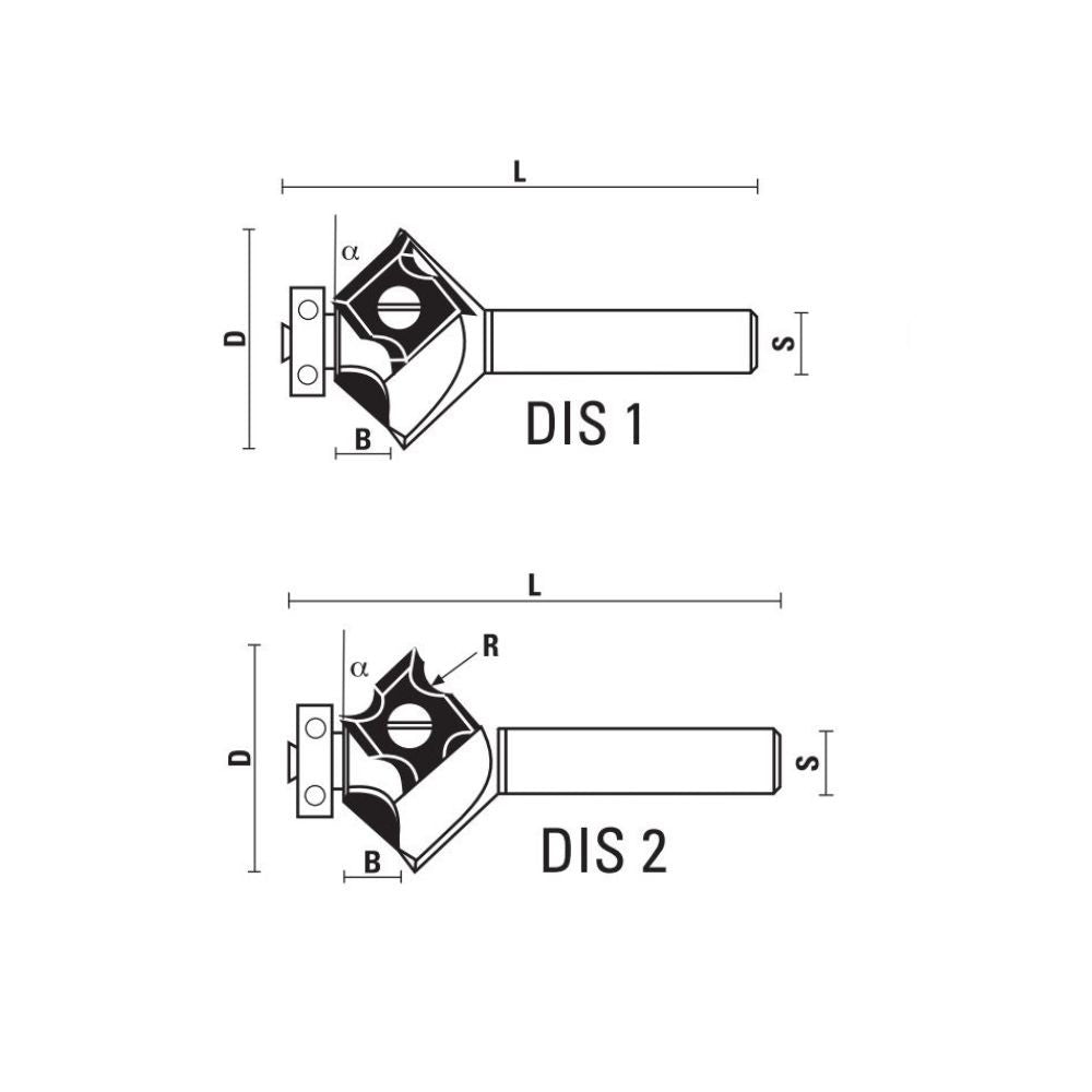 HW Insert Flush Trimming Bits With Ball Bearing Z2 - Sharp Tooling