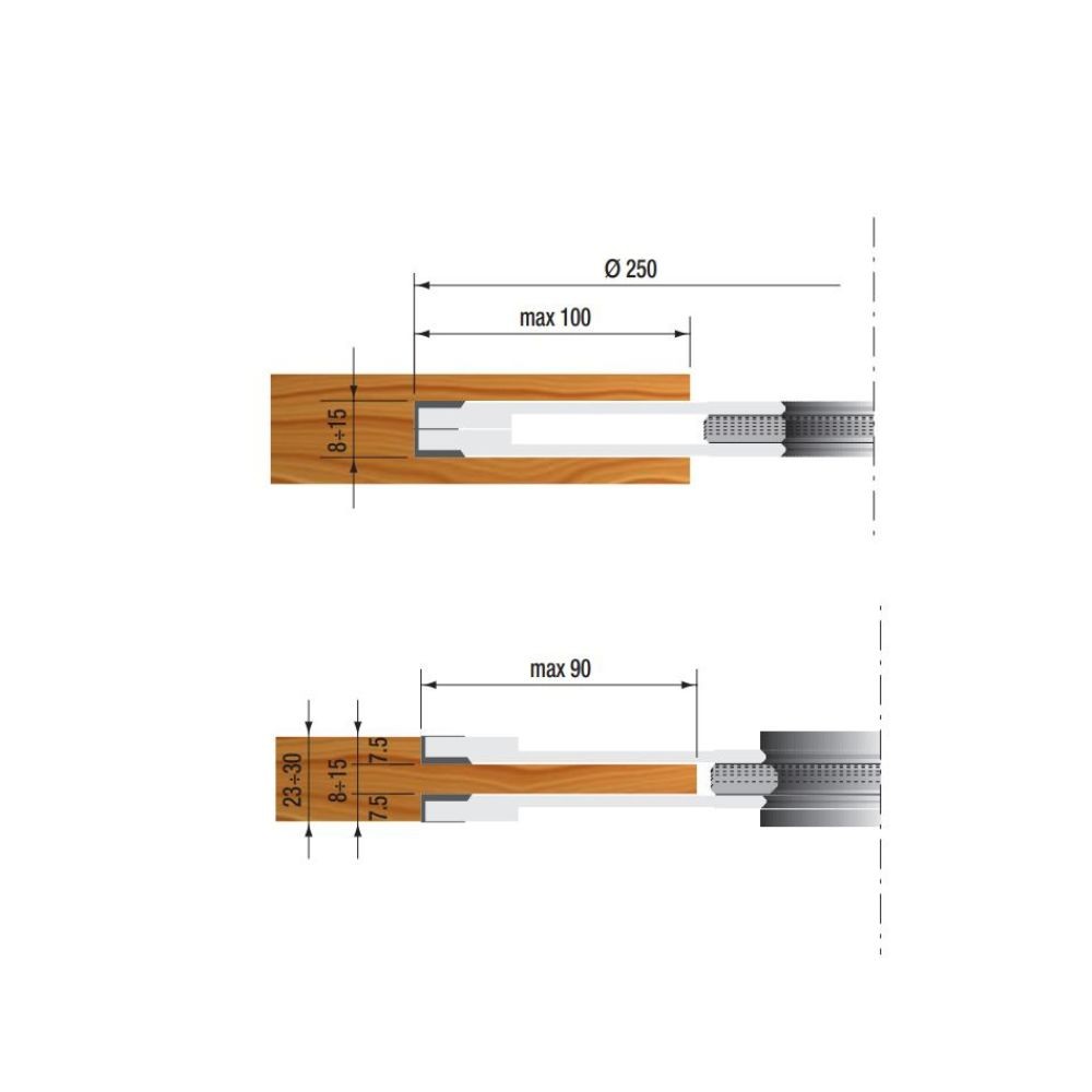 HW Adjustable Grooving Cutterhead For Tenons