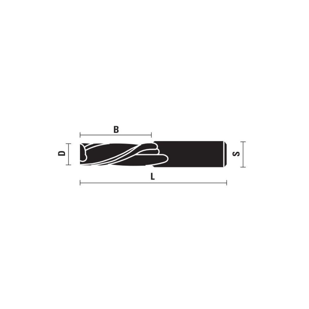 Solid Carbide Spiral Cutters Downcut Finish Style S6 Z2 - Sharp Tooling