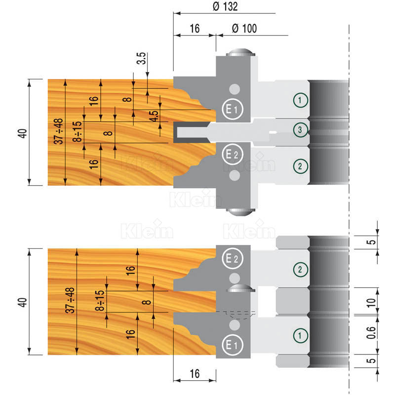 HW Tooling Set For Profiles And Counterprofiles