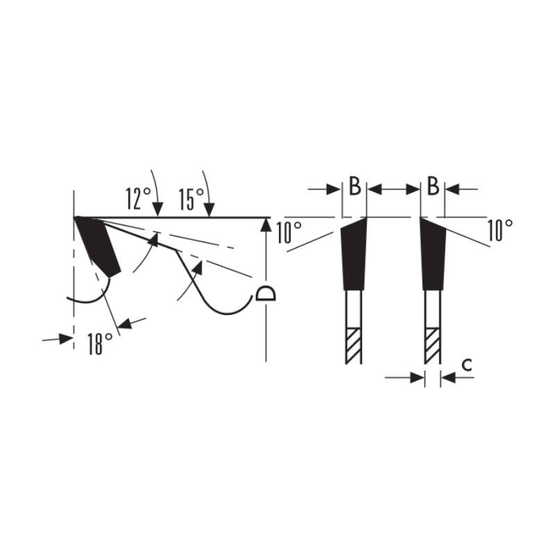 HW shoulder rip saw blades with rakers - Sharp Tooling