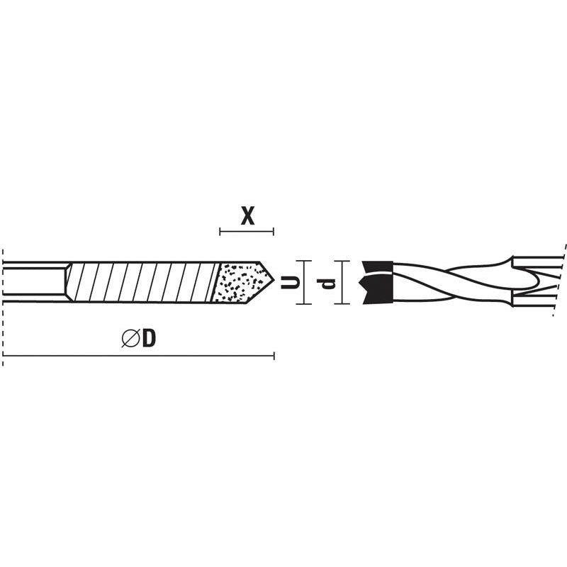 Grinding Wheel For Rounded Spurs Dowel Drills