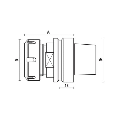 Collet Chucks Hsk-50F - Sharp Tooling