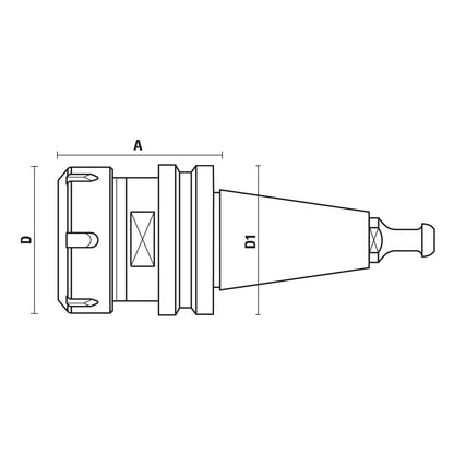 Collet Chucks Iso 30 With Flange Ø46 - Sharp Tooling