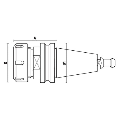 Collet Chucks Iso 40 - Sharp Tooling