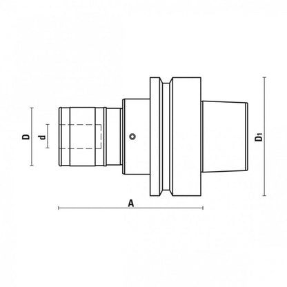 Quick Change Hsk63F Tapping Chuck - Sharp Tooling