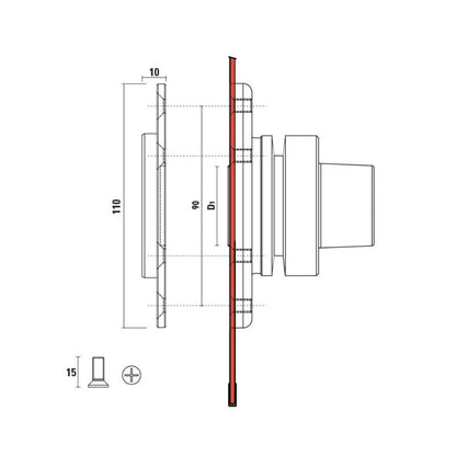 Security Flange For Sawblades Adapters - Sharp Tooling