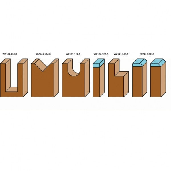 6 Piece Insert Router Bits Set