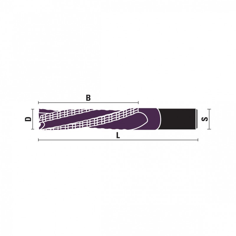 Solid Carbide Spiral Router Bits Finishing/Roughing Style Kleindia® (Lh Rot.) - Sharp Tooling